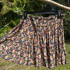 Target wild fable flower mini skirt
